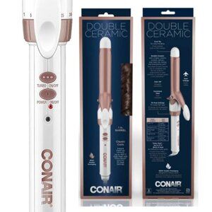 NIB Conair Double Ceramic 1-Inch Curling Iron